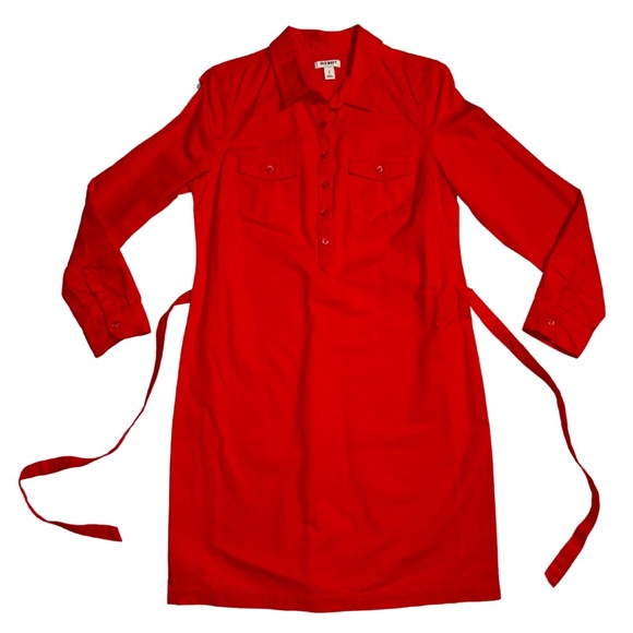 OLD NAVY | Women’s Red Button Front Shirt Dress Size SP - Picture 2 of 8